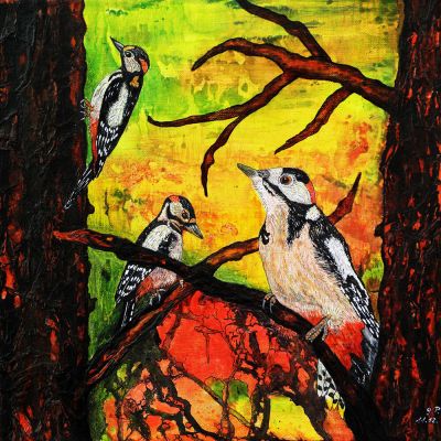 gertrud_poellmann_buntspechte